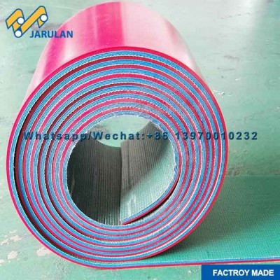 12mm Red Rubber Coated PVC Conveyor Belt Used in Ceramic Industry